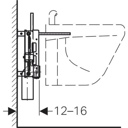GEBERIT KOMBIFIX BIDET SZERELŐELEM FALI BIDET RÉSZÉRE