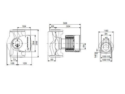 GRUNDFOS MAGNA3 40-120 F250 1X230 CSP HW