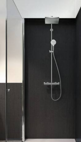 HANSGROHE CROMETTA E 240 1JET SHOWERPIPE ECOSMART ZUHANYRENDSZER TERMOSZTÁTOS CSAPTELEPPEL