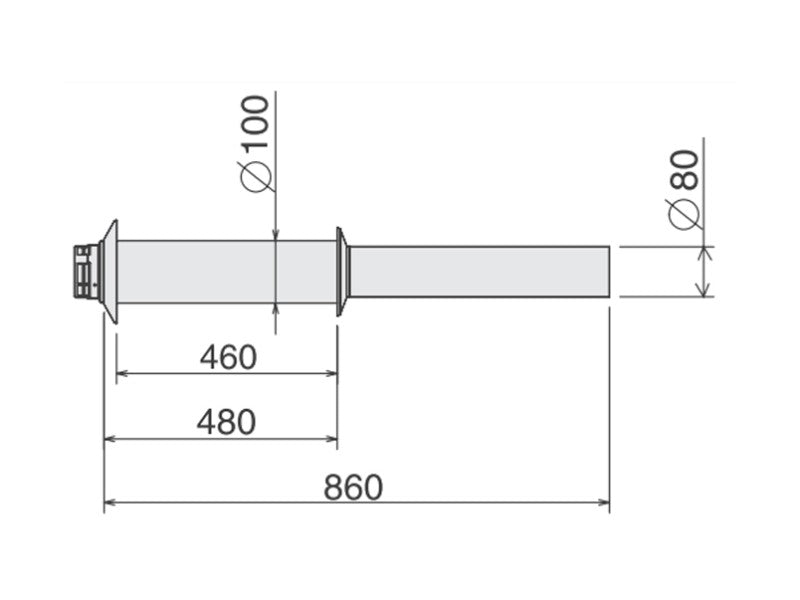 AKCIÓS BERETTA LEVEGŐ BEVEZETŐ CSŐ 80 ALU/ALU !!