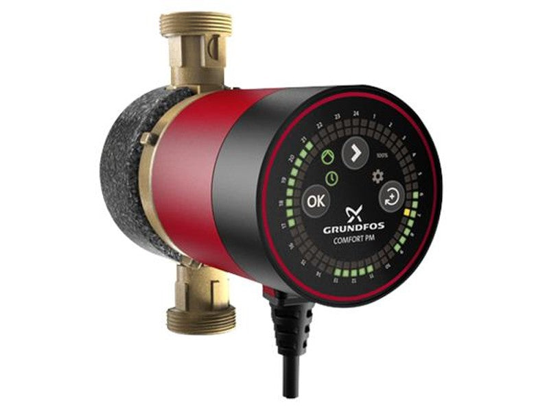 GRUNDFOS COMFORT 15-14 BXDT PM PROGRAMOZHATÓ MELEGVÍZ KERINGETŐ SZIVATTYÚ VISSZACSAPÓ SZELEPPEL