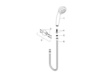 HANSGROHE CROMETTA 85 VARIOJET KÁDSZETT 1,60M