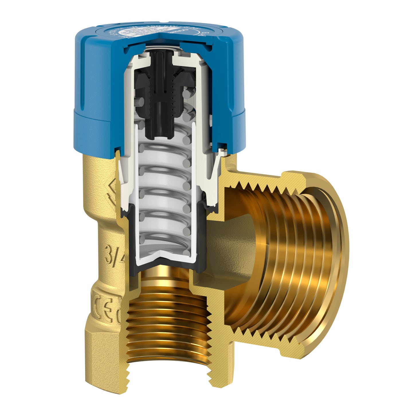 FLAMCO PRESCOR B 1/2"X1/2" BIZTONSÁGI SZELEP 8 BAR