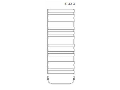 RADECO BILLY 3 CSŐRADIÁTOR  1265X530 595W RAL 9016  #