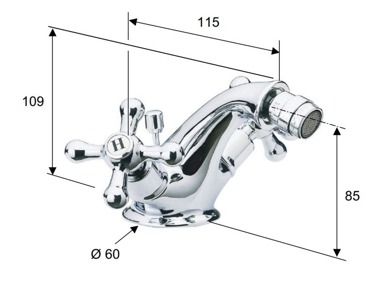 REMER LIBERTY  Bidet csaptelep