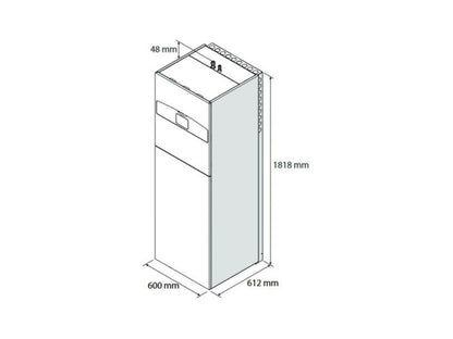 ARISTON NIMBUS COMPACT 80 S-T NET R32, SPLIT HŐSZIVATTYÚ RENDSZER, 8KW, FALI BELTÉRI, 3FÁZISÚ, HM