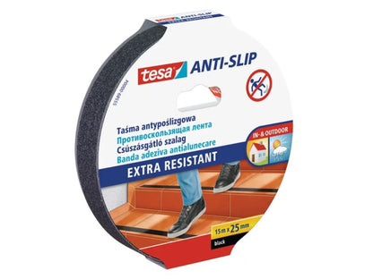TESA BIZTONSÁGI SZALAG CSÚSZÁSGÁTLÓ SZALAG, FEKETE 15M:25MM