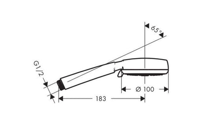 HANSGROHE CROMETTA 100 MULTI KÉZIZUHANY