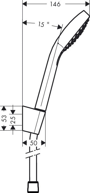 HANSGROHE CROMA SELECT E VARIO/PORTER S KÁDSZETT FIX