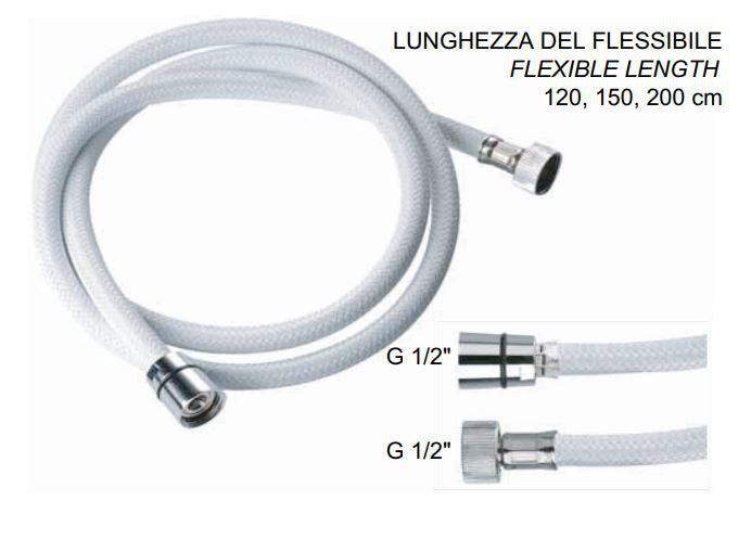 REMER ZUHANYGÉGECSŐ 150CM FEHÉR-MŰANYAG