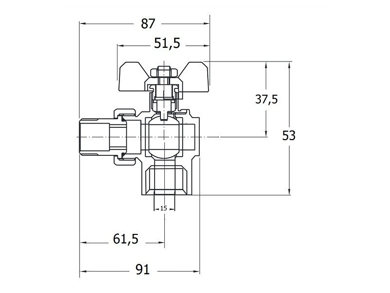 1/2" KB HOLLANDIS SAROK GOLYÓSCSAP REMER 10/80#