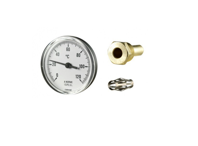 HŐMÉRŐ KÖR 120°C 5CM BENYÚLÁSSAL 80MM HÁTSÓS CEWAL