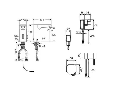 SCHELL CELIS ELEKTRONIKUS MOSDÓCSAPTELEP, HŐMÉRSÉKLET SZABÁLYZÓVAL, KRÓM