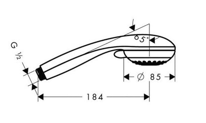 HANSGROHE CROMETTA 85 VARIOJET KÉZIZUHANY