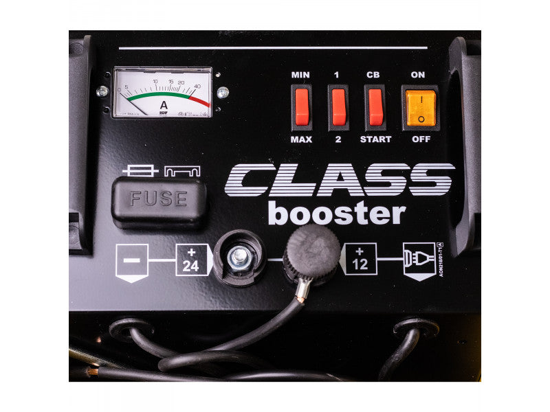 DECA CLASS BOOSTER350E akkumulátor indító-töltő (bikázás 300A, 12/24V, 35A, max. 400Ah)