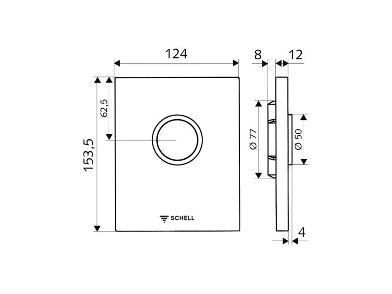 SCHELL EDITION VIZELDE NYOMÓLAP - FEHÉR