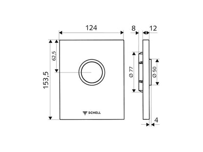 SCHELL EDITION VIZELDE NYOMÓLAP - FEHÉR