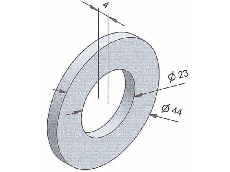 Távtartó betonmaró csillaghoz (D=44mm, d=23mm, s=4mm)