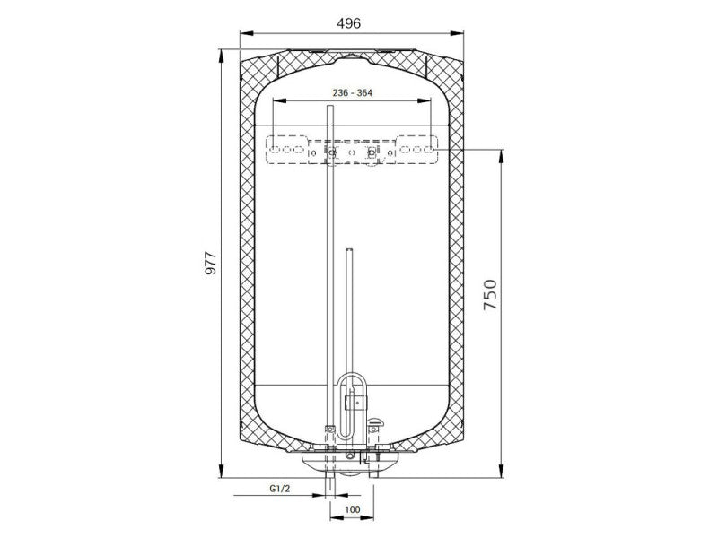 HAJDU VILLANYBOJLER AQ ECO 120  ERP AQUASTIC 120L AQ120