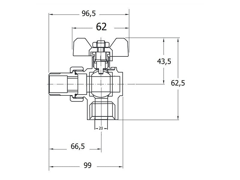 3/4" KB HOLLANDIS SAROK GOLYÓSCS.REMER 10/60#