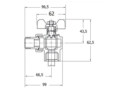 3/4" KB HOLLANDIS SAROK GOLYÓSCS.REMER 10/60#