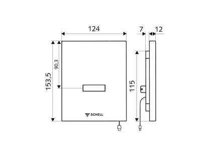 SCHELL EDITION INFRA VIZELDEVEZÉRLÉS 230V - KRÓM