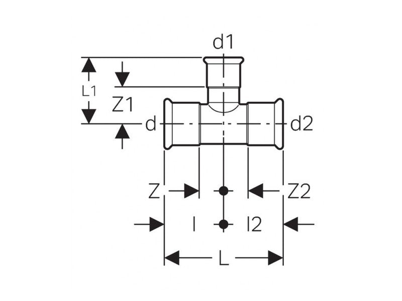 GEBERIT MAPRESS 89-35-89 SZŰKÍTETT T-IDOM