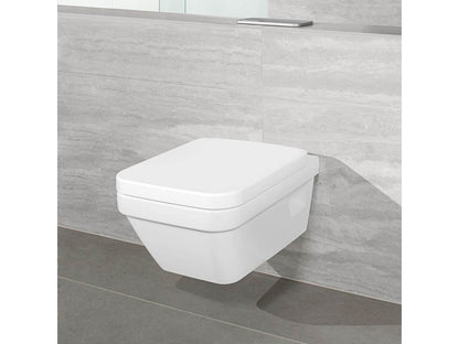 VILLEROY & BOCH ARCHITECTURA NÉGYSZÖG, HÁTSÓS, MÉLYÖBLÍTÉSŰ FALI WC + QUICKRELEASE ÜLŐKE