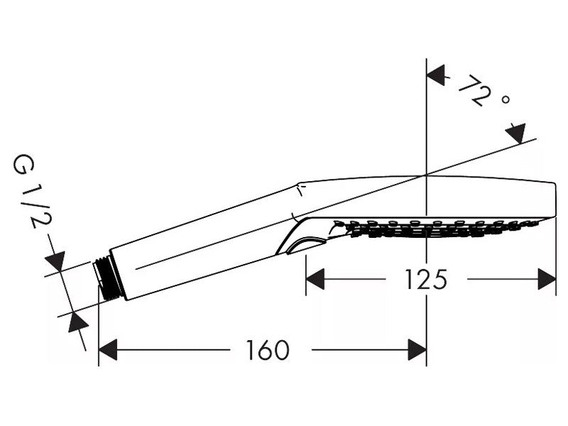 HANSGROHE RAINDANCE S120 KÉZIZUHANY