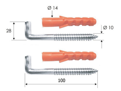 BOJLER TŐCSAVAR REMER 100 MM