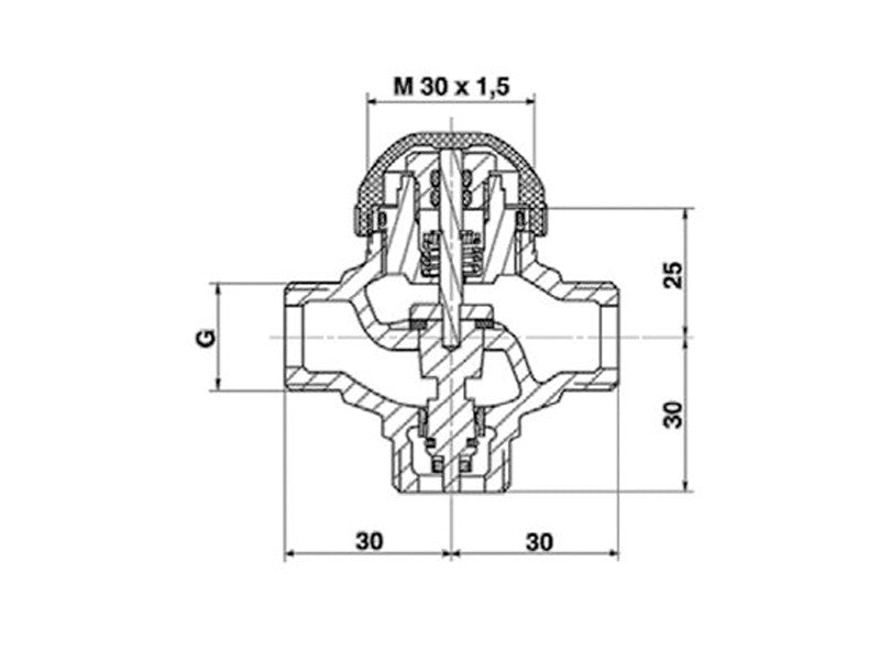 HERZ HÁROMJÁRATÚ FAN-COIL DN15 2,5 KVS