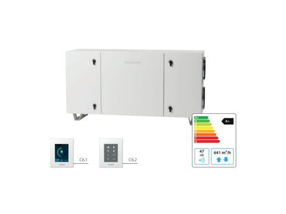 KOMFOVENT DOMEKT LÉGKEZELŐ CF-700-H-L1-F7/M5-C6M KERESZTÁRAMÚ FEKVŐ