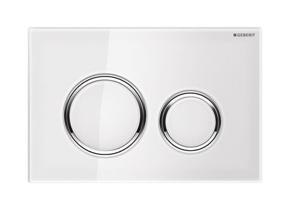 GEBERIT NYOMÓLAP SIGMA 21 FEHÉR ÜVEG