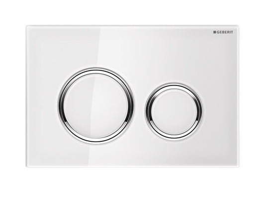 GEBERIT NYOMÓLAP SIGMA 21 FEHÉR ÜVEG