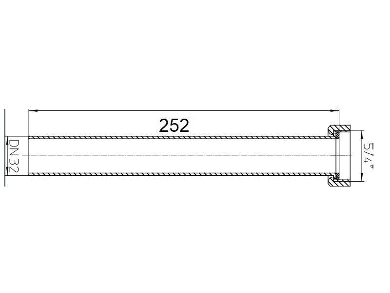 HL 13G/30 BEKÖTŐCSŐ DN32X5/4"