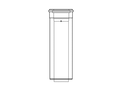 ALMEVA LIL  CSŐ  KONC. 250MM 60 / 100   LIL-PPH/ACÉL FEH