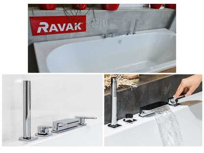 RAVAK CITY SLIM 180 X 80 AKRILL KÁD FEHÉR