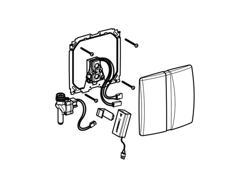 GEBERIT VIZELDE ELEKTRONIKA BASIC FÉM - HÁLÓZATI - FEHÉR !!