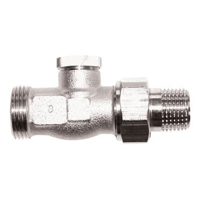 HERZ 1/2" EGYENES VISSZA RADIÁTORSZELEP KM RL-1