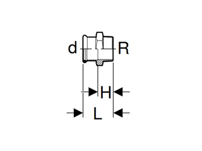 GEBERIT MAPRESS 28X3/4" KM ÁTMENETI IDOM