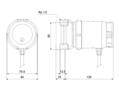 GRUNDFOS UP 15-14BA PM HMV KERINGETŐ SZIVATTYÚ - AUTOADAPT MÓD