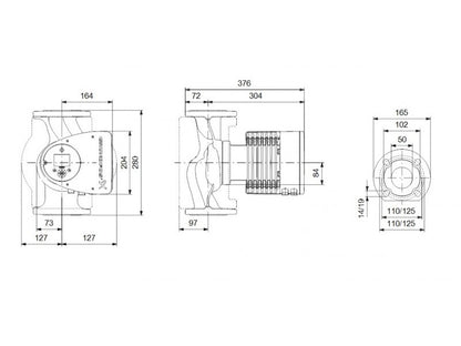 GRUNDFOS MAGNA3 50-120 F280 1X230 CSP HW