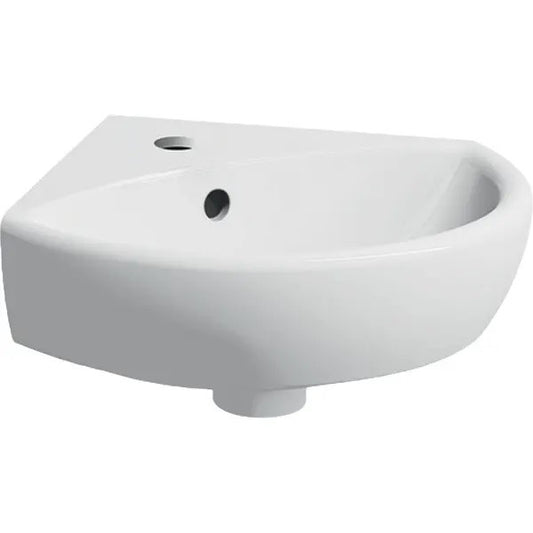 GEBERIT SELNOVA SAROK KÉZMOSÓ, 41.4 CM X 16.4 CM X 41.2 CM, CSAPLYUK KÖZÉPEN, TÚLFOLYÓVAL