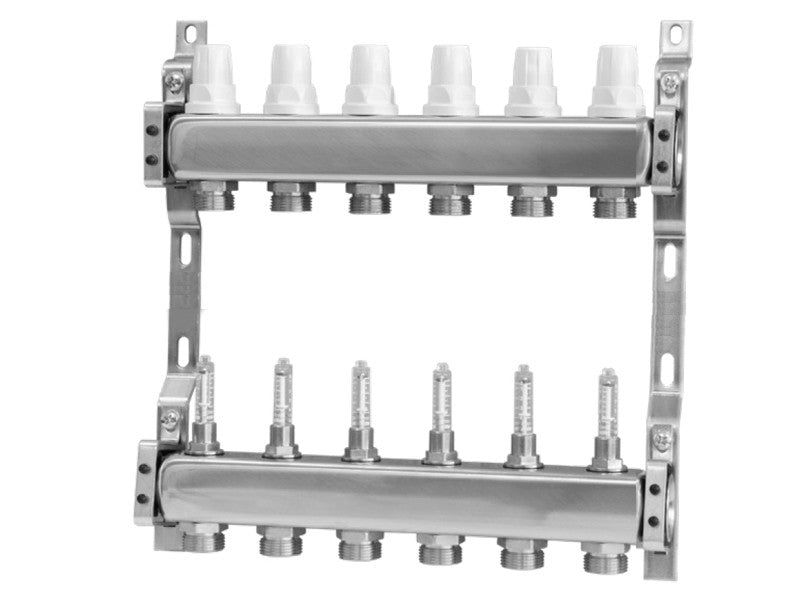 FOCUS FLOW OSZTÓ-GYŰJTŐ 6 KÖR, ÁRAMLÁSMÉRŐVEL, INOX M28