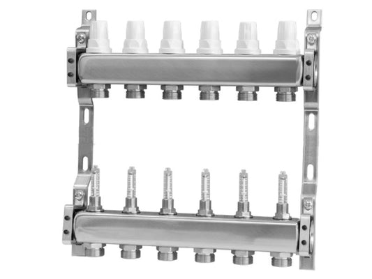 FOCUS FLOW OSZTÓ-GYŰJTŐ 6 KÖR, ÁRAMLÁSMÉRŐVEL, INOX M28