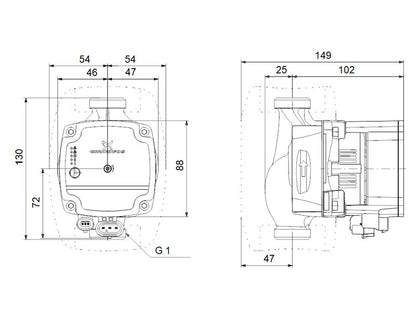 GRUNDFOS ALPHA1 L 15-60 130 1X230V 50HZ