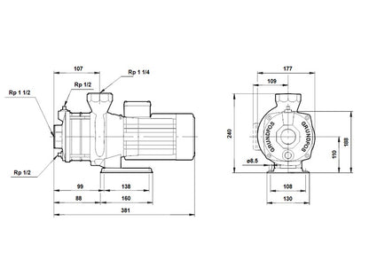GRUNDFOS CH 8-40 SZIV  4N558020 !!