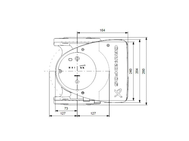 GRUNDFOS MAGNA1 50-120 F 280 1X230V PN6/10 KERINGETŐ SZIVATTYÚ