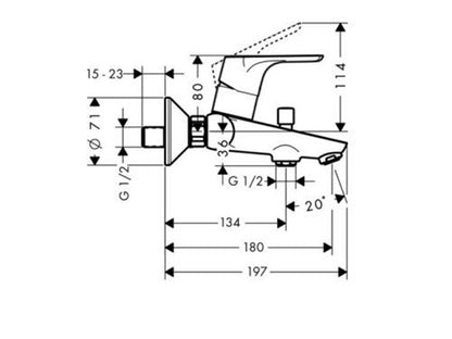 HANSGROHE FOCUS KÁDCSAPTELEP