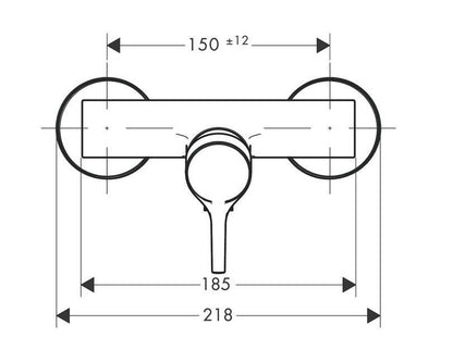 HANSGROHE TALIS S ZUHANYCSAPTELEP